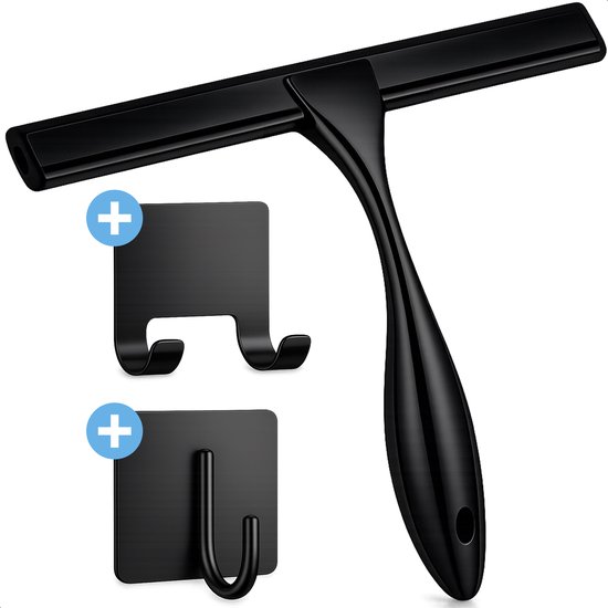 Vloertrekker Badkamer - incl. zelfklevende haak - Makkelijk opbergen - Geen strepen - Douchewisser - Ramenwisser - Luft