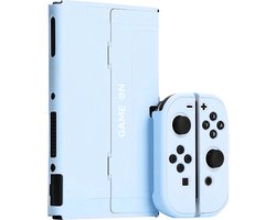 Xainy – Hard Case BLAUW geschikt voor Nintendo Switch OLED | Switch-games accessoires | beschermhoesje / cover voor de Nintendo Switch consoles | Screen protector & joycons pro controller grip inbegrepen | cadeau voor mannen