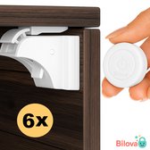 Bilova - Kinderslot Kastjes Magneet Set van 6 - Kastbeveiliging voor Kinderen - Kinderslot Kast - met Uitschakelfunctie