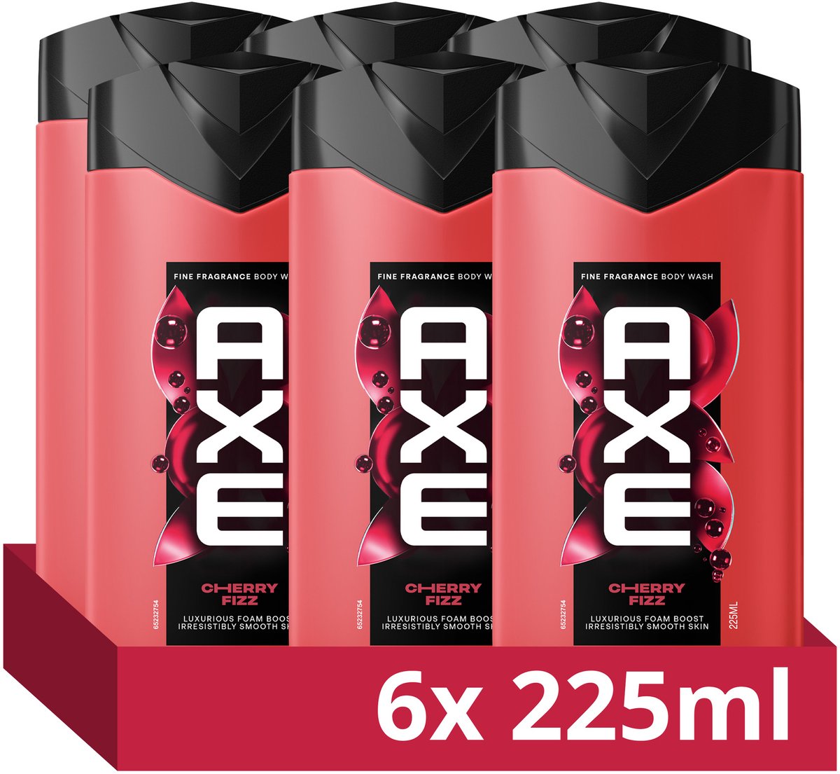 AXE - Douchegel - Fine Fragrance Collection - Cherry Fizz - 6 x 225 ml