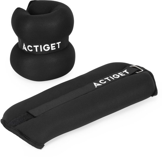 Actiget® Pols- en enkelgewicht | 2 Stuks | 3 kg | Zwart