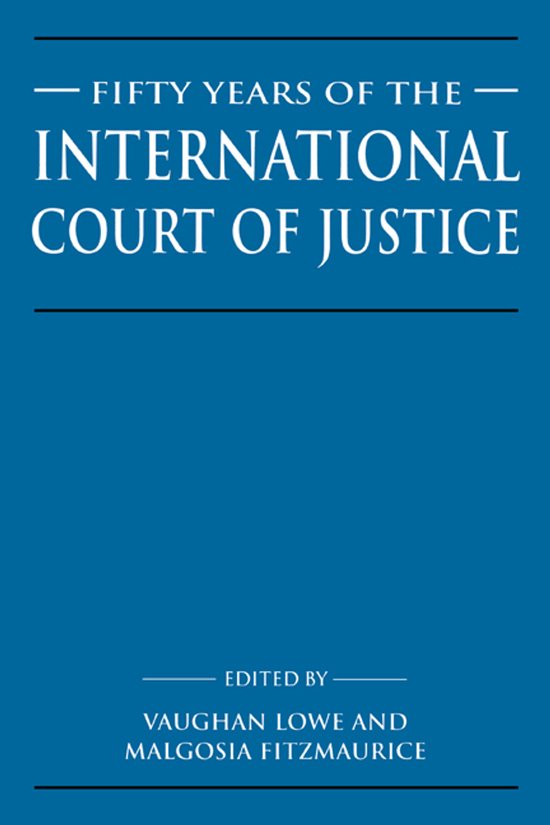 Fifty Years of the International Court of Justice - cover