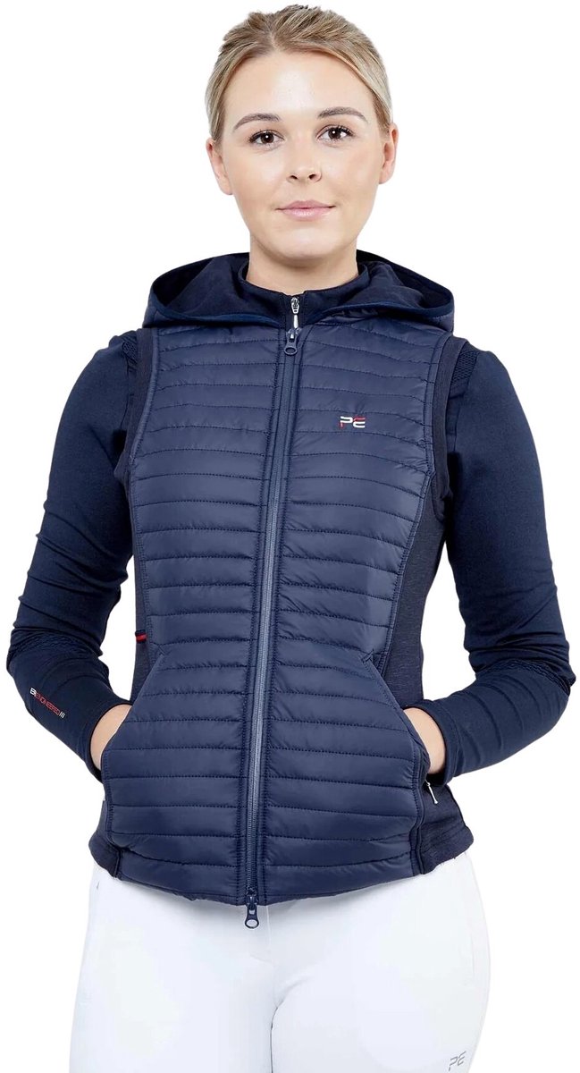 Technisch hybride damesjack zonder mouwen Premier Equine Lamera Blauw
