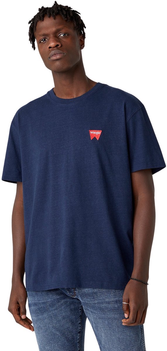T-shirt Wrangler JJ Blauw