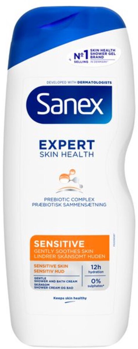 Sanex Douchegel Dermo Sensitive - 3 x 600 ml - Voordeelverpakking