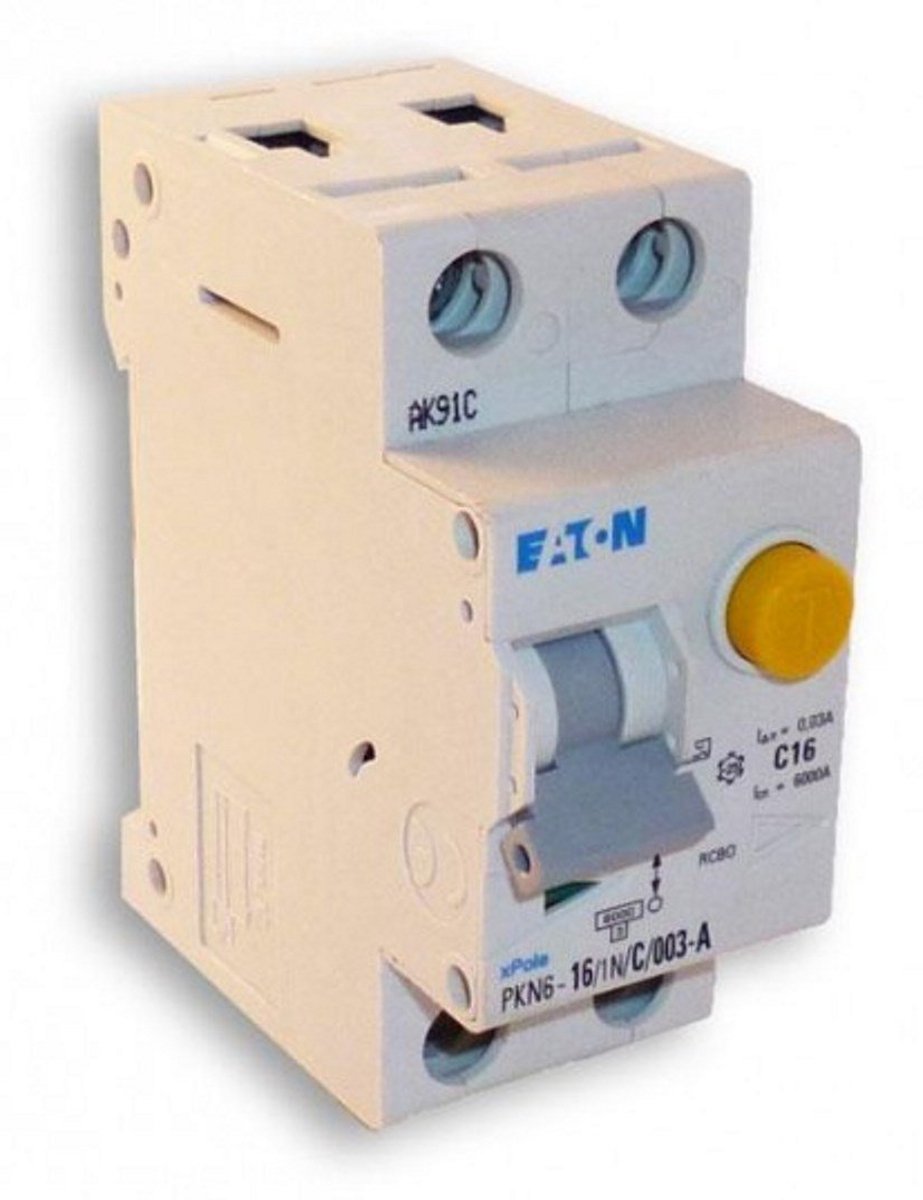 Magnetothermisch Differentieelschakelaar 1-Polar+N 16A C-Karakteristiek 30mA