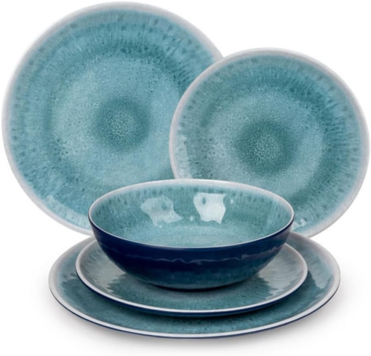 Servies Set 12 Delen Bord en Kom voor Buiten en Camping
