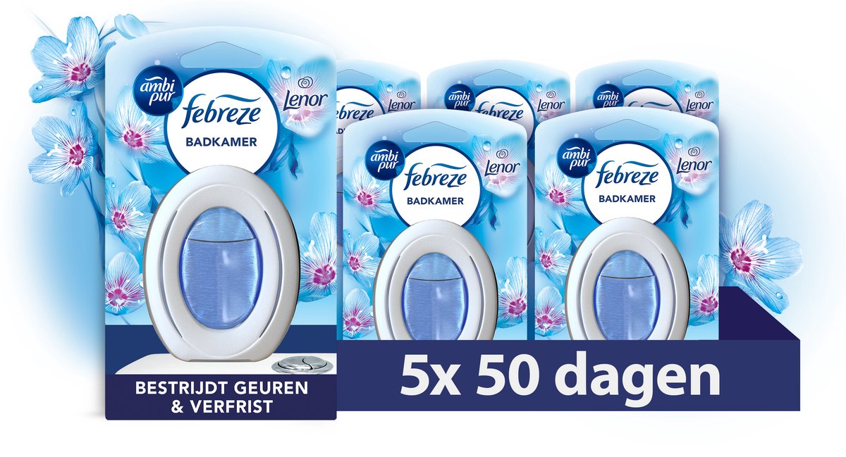 Ambi Pur / febreze luchtverfrisser - ontwakende lente - badkamer - 5 stuks