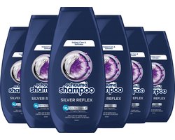 Schauma Shampoo Silver Reflex - Anti-Geel Effect - Neutraliseert en Voedt - Paarse Pigmenten - Voor Blond, Grijs & Wit Haar - Voordeelverpakking - 6x 250ml