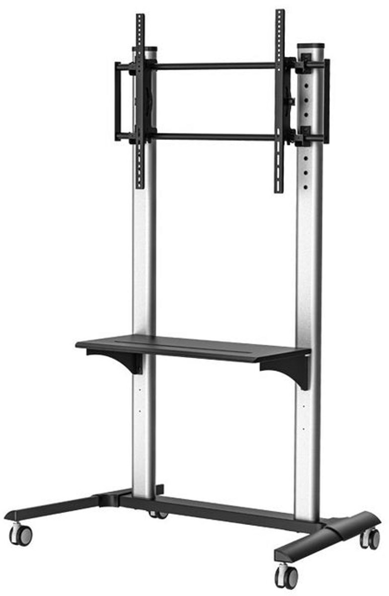 Wolff Mount Verrijdbare TV Standaard – Voor Schermen tot 70 - 100 inch | Professioneel & Zeer Stevig | Geschikt op beurzen | Vergaderzalen | Digiborden