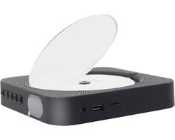 Somstyle Draagbare CD Speler met Speaker - Wall Mount - Bluetooth - 3.5 MM Aux - CD / CD-R / CD-RW - Met Radio - Zwart