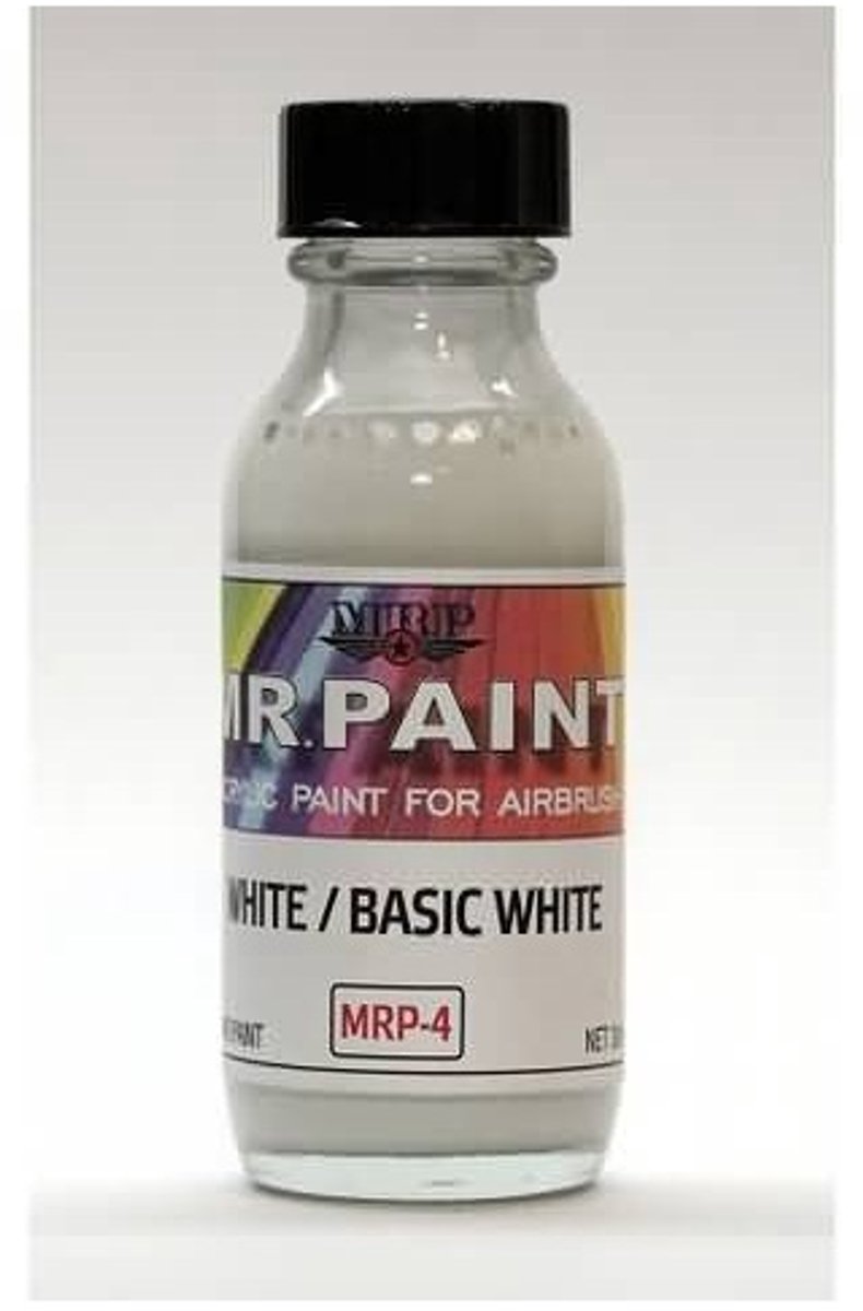 MR. Paint MRP-004 – Basic White / White Modelbouwverf – 30 ml – Acryl-lak voor Airbrush & Detailwerk