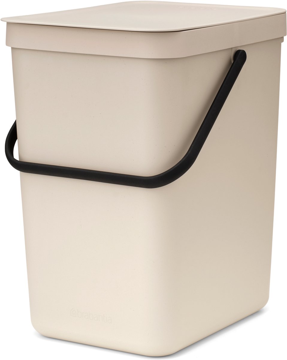 Brabantia Sort & Go Prullenbak - 25 l - Soft Beige