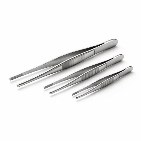 Keukenpincet, kookpincet, roestvrij staal pincet, bbq pincet, voor het decoreren van gerechten, koken, bakken, 16 cm (6 stuks Keukenpincet, kookpincet, roestvrij staal pincet, bbq pincet, voor het decoreren van gerechten, koken, bakken, 16 cm (6 stuks
