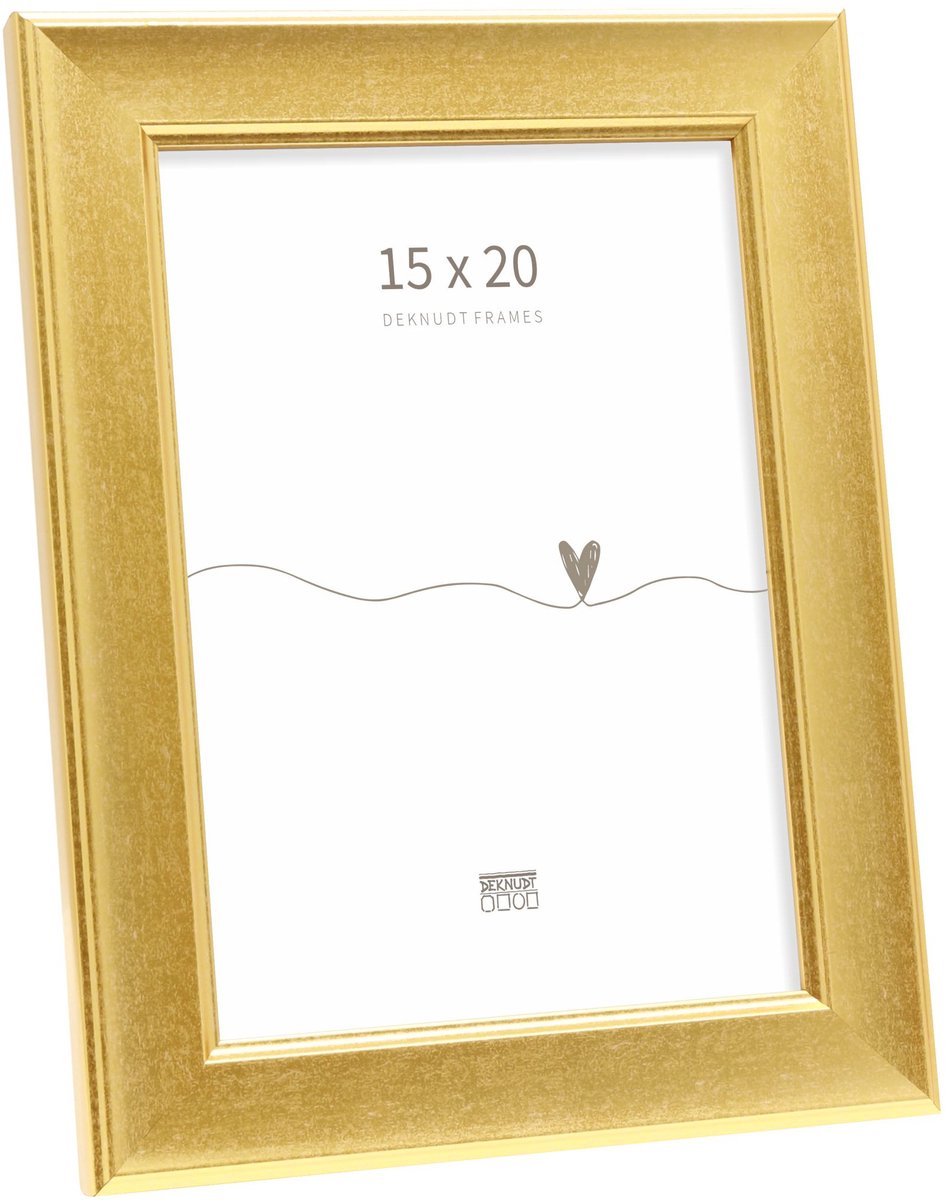 Deknudt Frames fotolijst S244A1 - klassiek goud - voor foto 15x20 cm