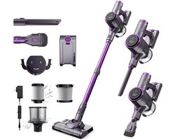 FlinQ Vacuum Cleaner V8 - Steelstofzuigers met Dweilfunctie - Steelstofzuiger Draadloos - Stofzuiger zonder Zak - Met Duurzame Accu - Snoerloos en geschikt als Kruimeldief