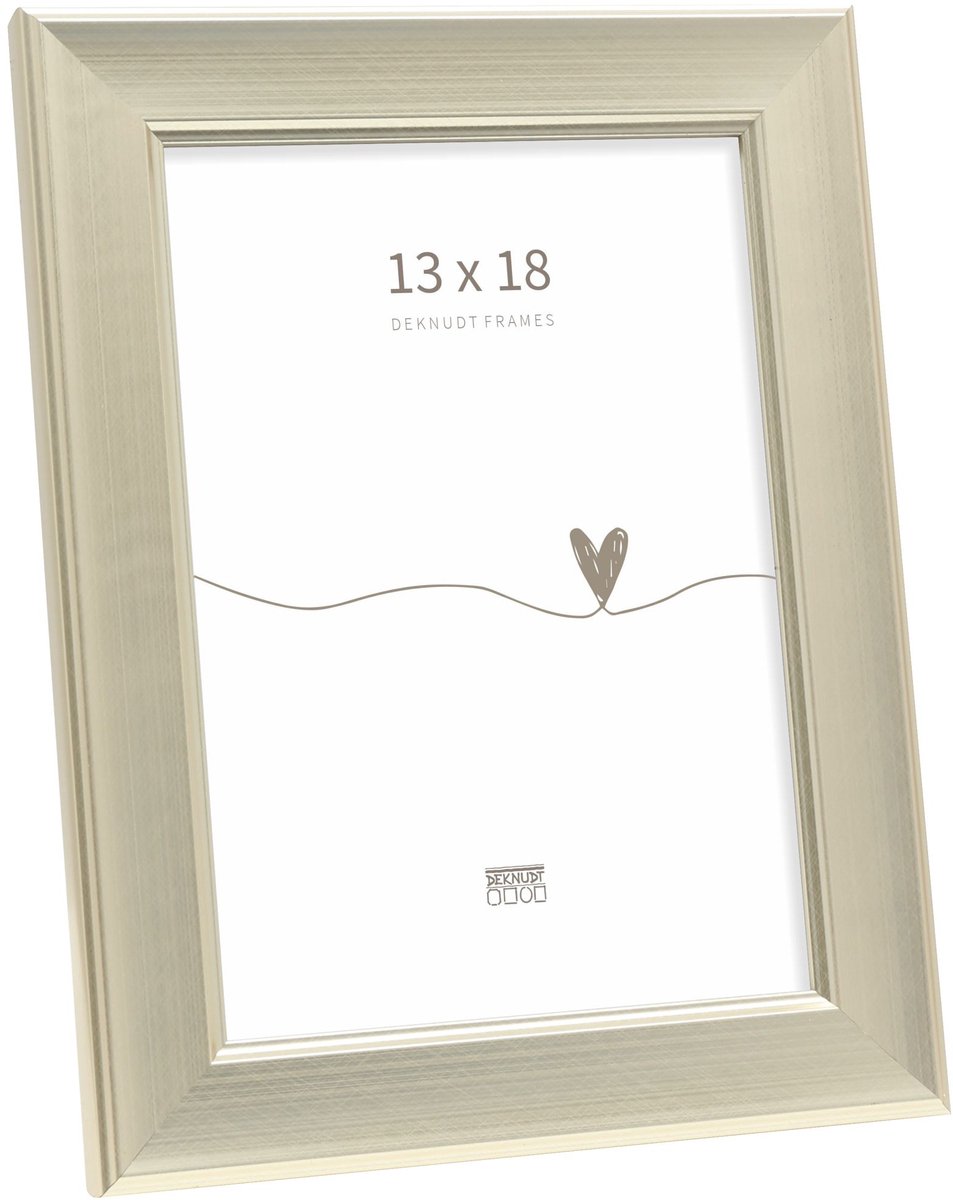 Deknudt Frames fotolijst S244D1 - zilverkleur - voor foto 13x18 cm