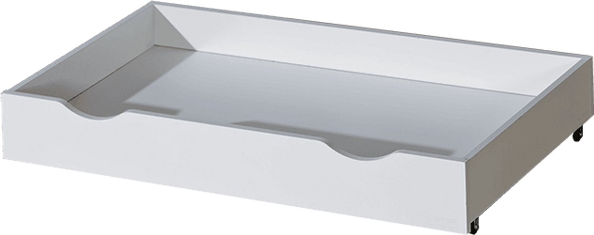 Basic Ladenkast / Kofferlade voor Babybed 120x60 – Praktische Opberglade op Wielen – Wit – Duurzaam & Ruim