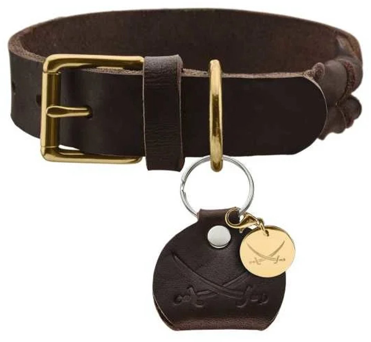 Hunter Hondenhalsband Sansibar Solid Bruin Maat 60