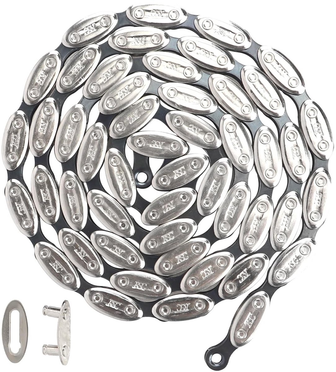 Fietsketting 1 Snelheid 1/8 Inch 100 Schakels voor BMX Racefietsen Bakfietsen en Stadsfietsen