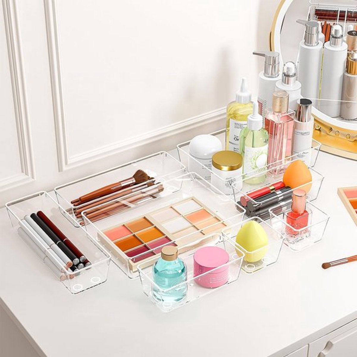 Candala – Lade-organizer – Set van 25 – Kunststof – Transparant