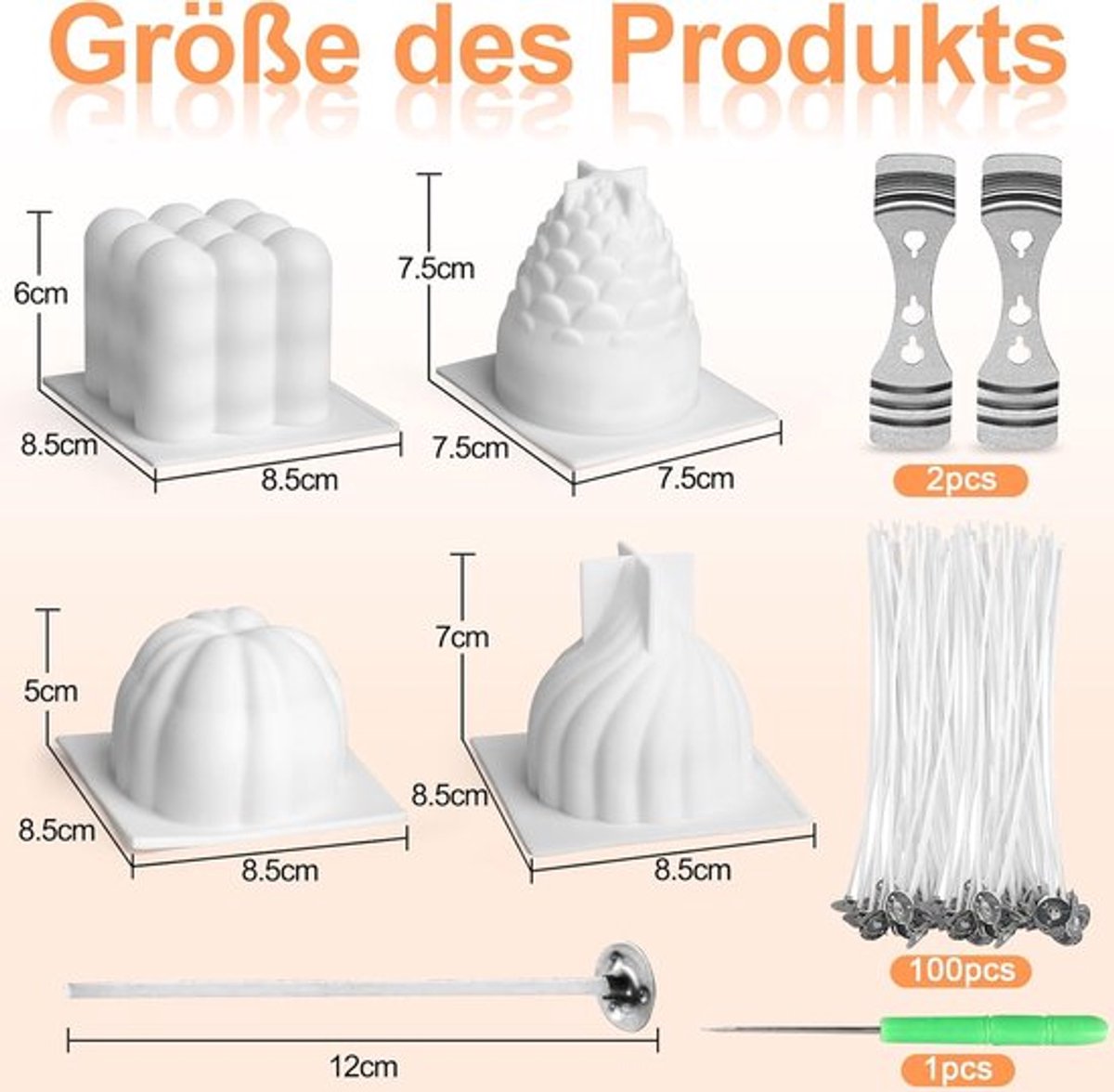 Candala Houder - 4 stuks - Zelf - Kaarsen - Maken - Zwaarlast