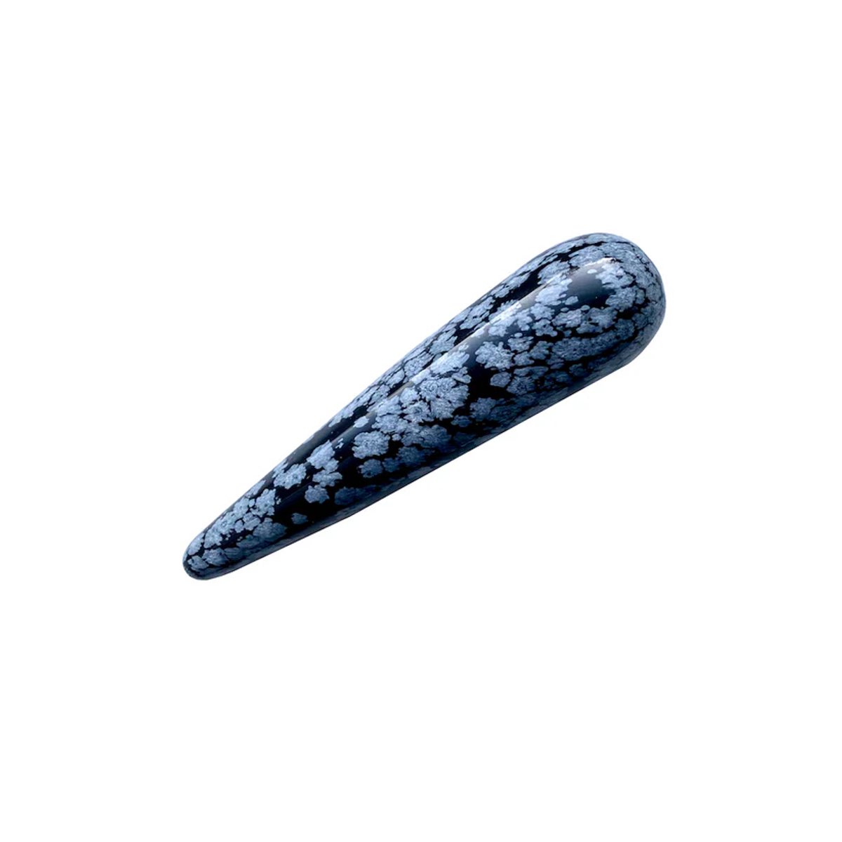 Massagestaaf Sneeuwvlok Obsidiaan