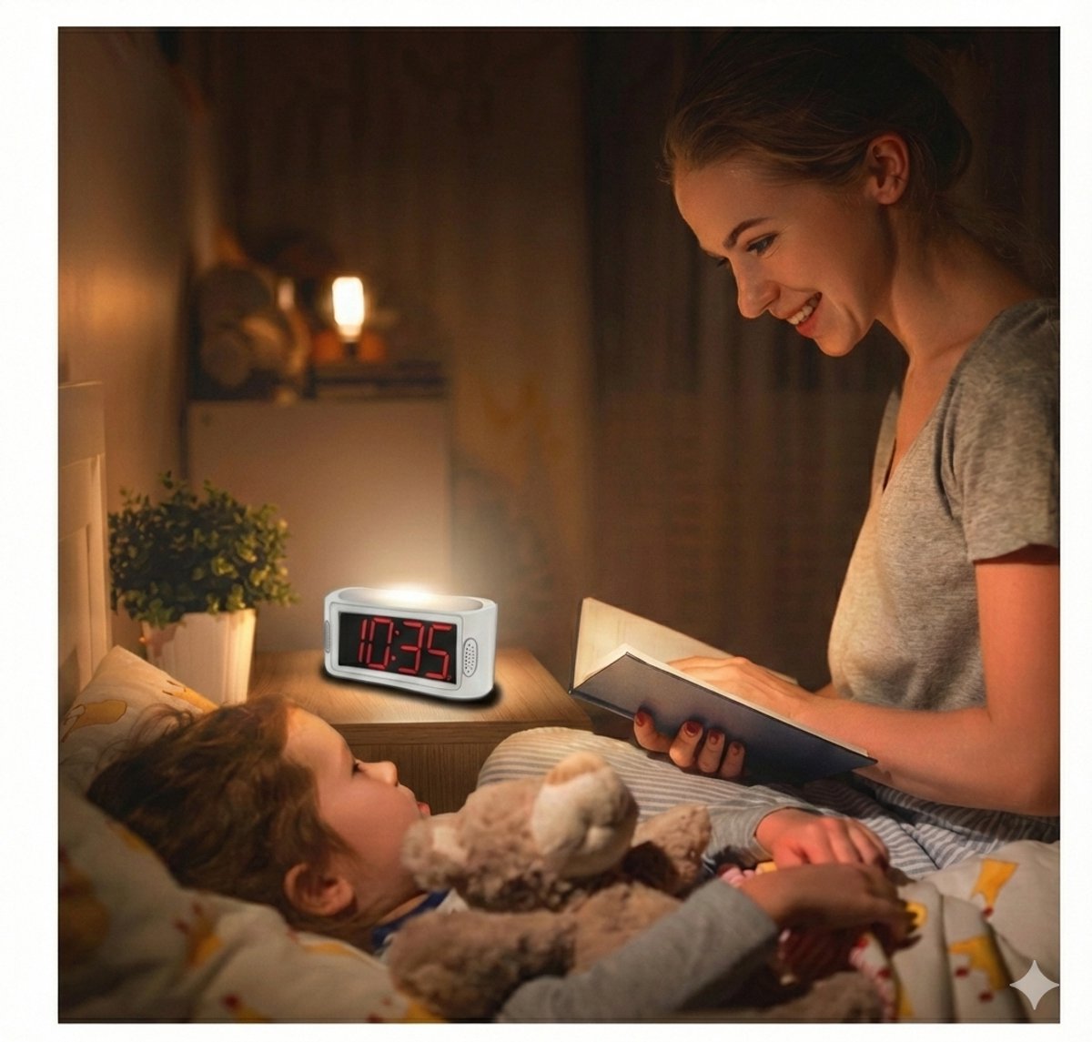 HomeBay® Digitale Wekker - Grote Cijfers - Slaapvriendelijk Rood Licht - Dimbaar - Wit — cadeau in Wonen & Interieur - foto 6
