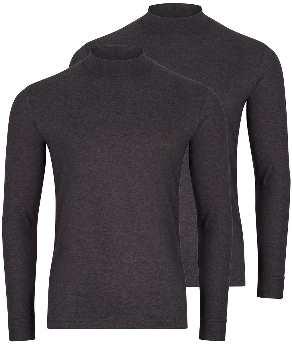 RAGMAN Heren longsleeve 2 pack Basic
