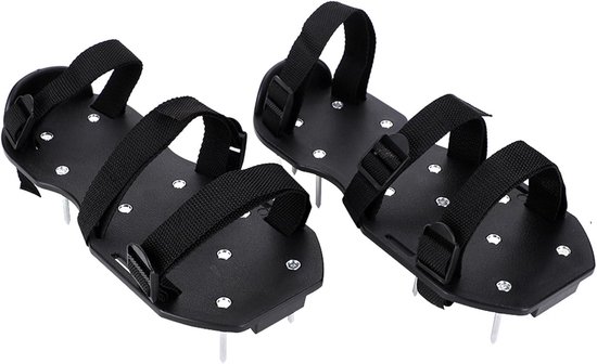 Beluchtingsschoenen voor gazon - Optimale beluchting en verticuteren - Gazonverzorging met spikes en gespen - Universele maat voor gazon en tuin - Eenvoudig te bevestigen (3 riemen) — afbeelding 2