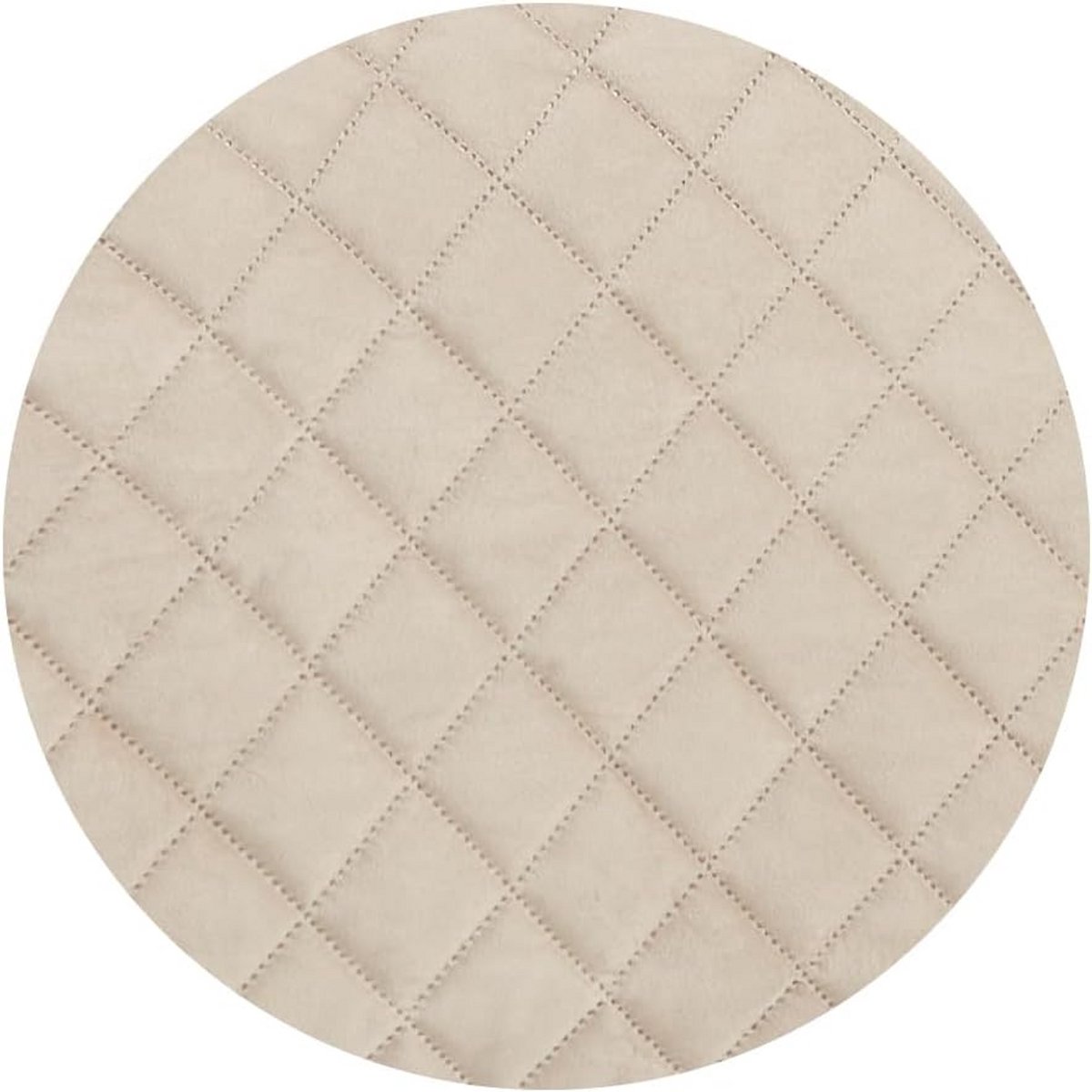 Tafelloper met voering taupe 90 cm