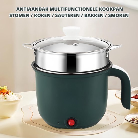 VH Supplies®Hotpot Electrisch - Fonduepan - Tafelpan - 1.8L - 250W/600W van Merkloos — afbeelding 3