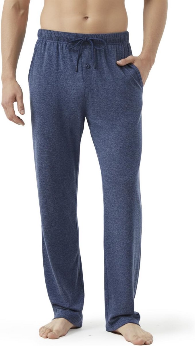Lange Pyjamabroek Heren Extra Lang Nachtkleding Katoen
