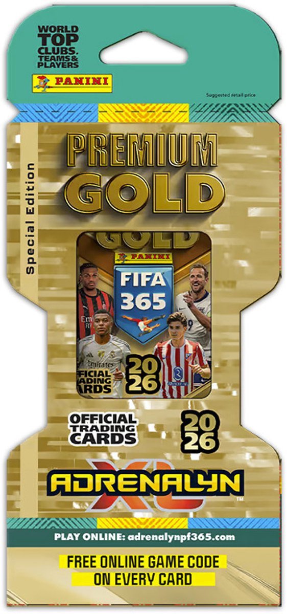 Panini Adrenalyn XL FIFA 365 Premium Gold - Voetbal verzamelkaarten 2026