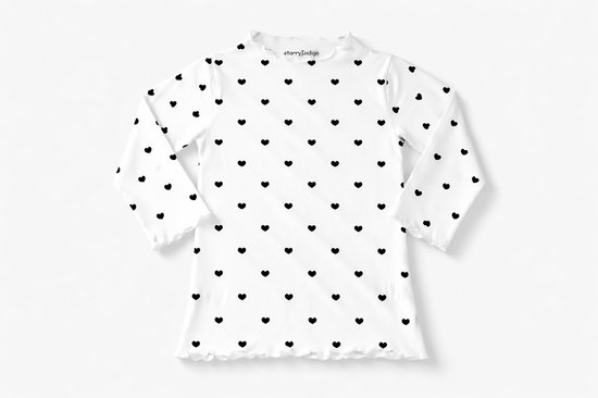 T-shirt pour filles avec coeur d'amour | Taille 110