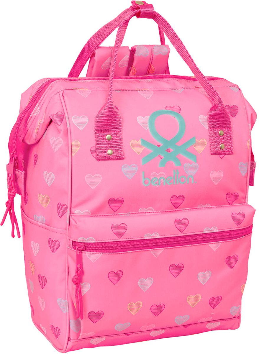 Schoolrugzak Benetton benetton Roze 27 x 40 x 19 cm