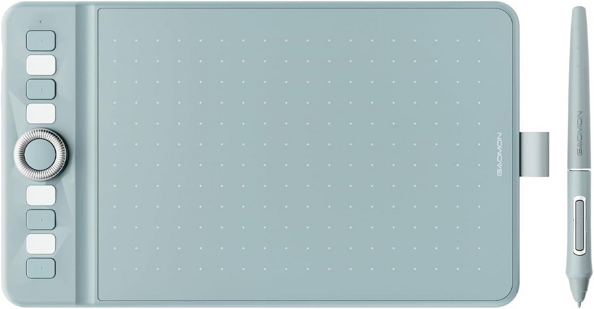 Draadloos Grafisch Tekentablet 8x5 Inch met 16384 Drukgevoeligheid en Scroll Wheel