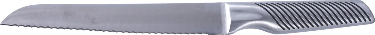 Cookinglife Broodmes Chef's Essential - Stokbroodmes En Ciabattames - Bread Knife - RVS, Zilver/Zwart - Vaatwasserbestendig - 34 cm