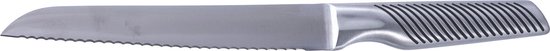 Foto: Cookinglife broodmes chef s essential stokbroodmes en ciabattames bread knife rvs zilver zwart vaatwasserbestendig 34 cm