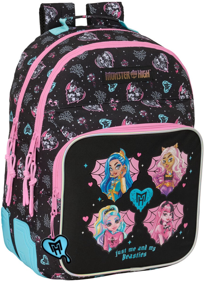 Schoolrugzak Monster High Zwart 32 x 42 x 15 cm