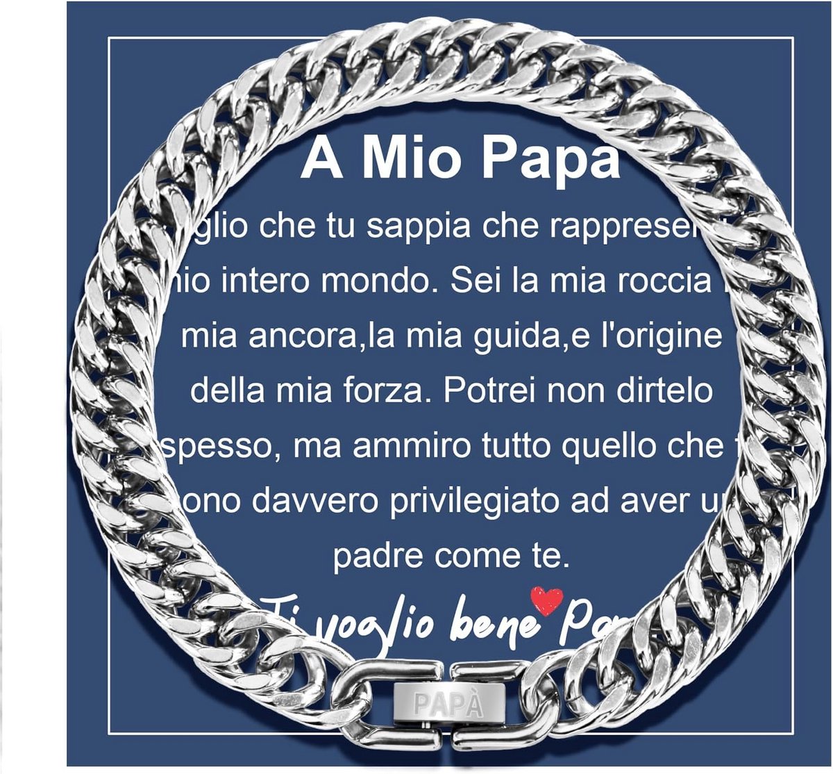 Robuuste Roestvrijstalen Armband voor Heren - Cadeau voor Vader en Zoon