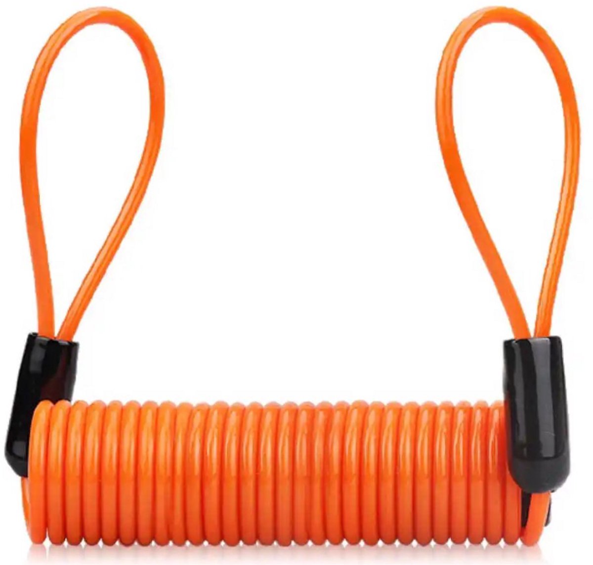 Rieba® Schijfremslot Reminder - Reminderkabel voor Schijfremslot - Kabelslot Reminder - 150 cm x 4 mm - Geschikt voor Scooter Motor Fiets Step Elektrische Fiets en Bakfiets - Oranje