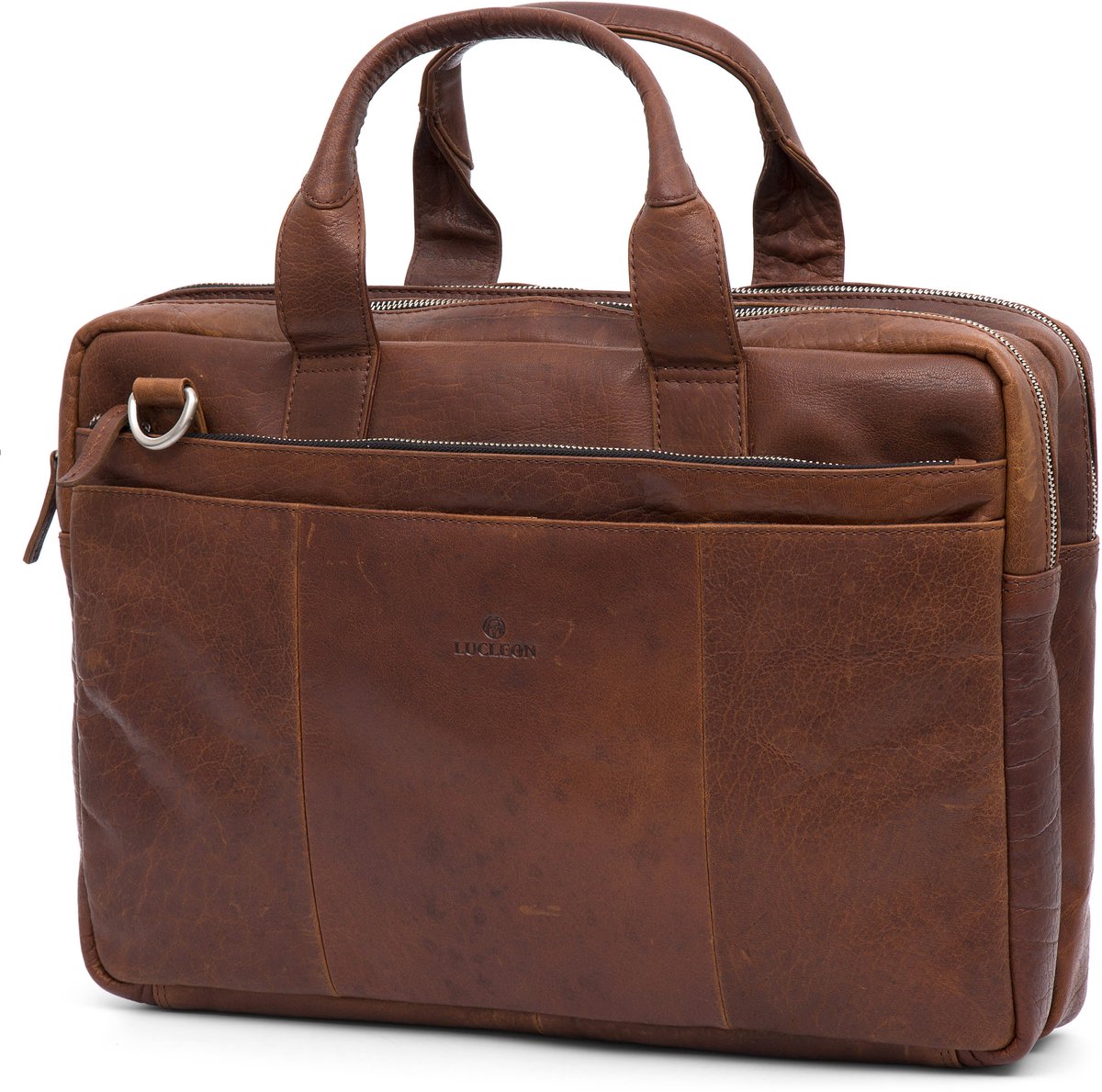 Montreal Tankleurige Leren Laptoptas