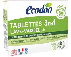 Ecodoo Vaatwastabletten 3-in-1 geconcentreerd eco 30 Stuks