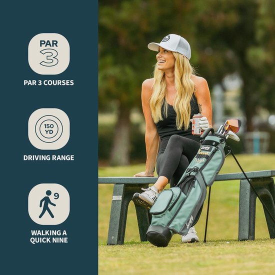 Lichtgewicht Golftas met Standaard voor Pitch n Putt en Par 3 Banen — afbeelding 2