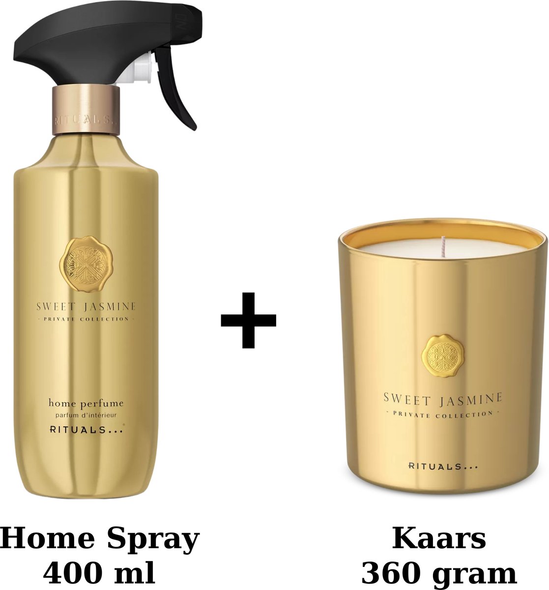 Rituals - Sweet Jasmine - Duo Set - Home Spray 400 ml + Kaars 360 gram