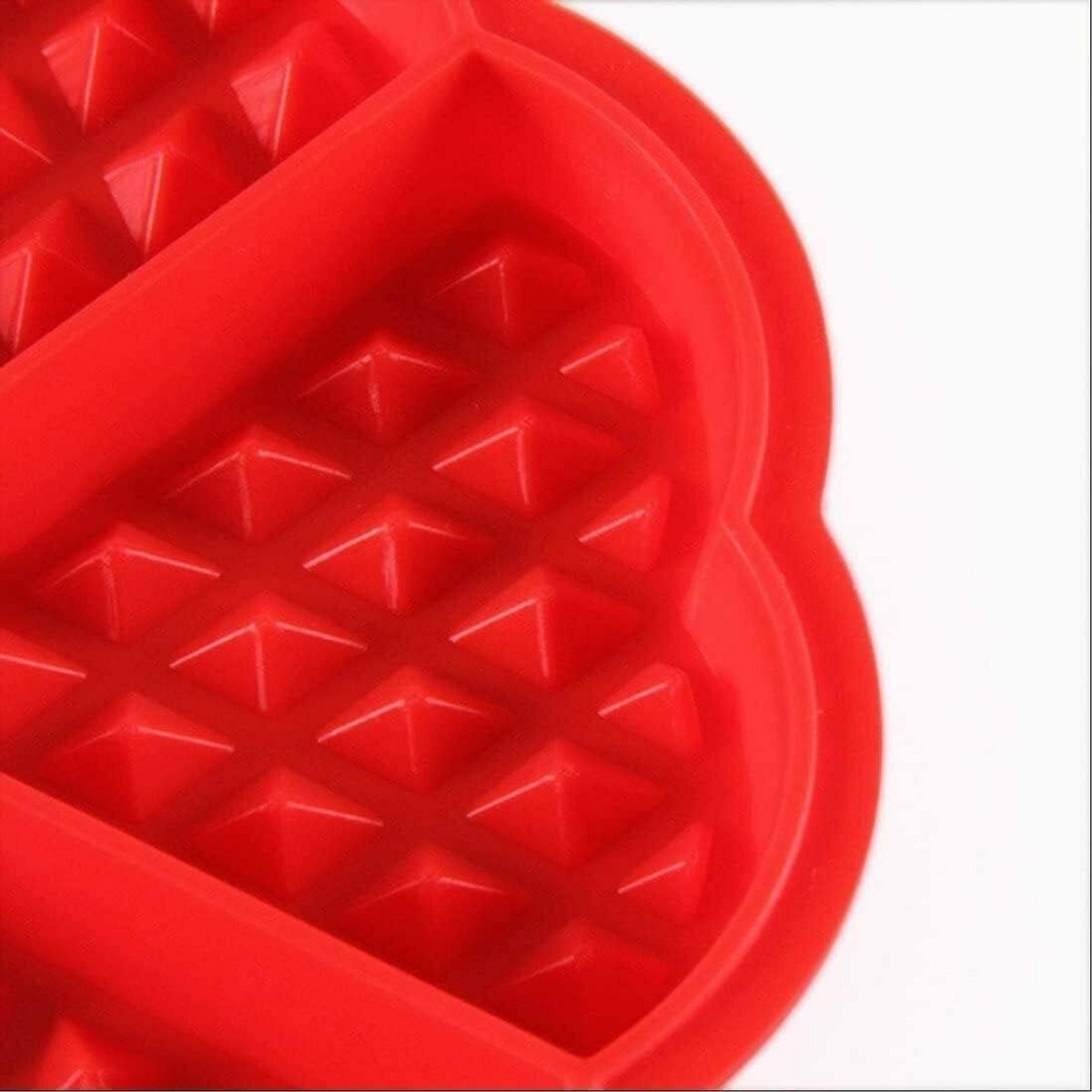 Siliconen Bakvorm 2 Stuks voor Wafels, Hartjes en Mini Muffins - Antiaanbak