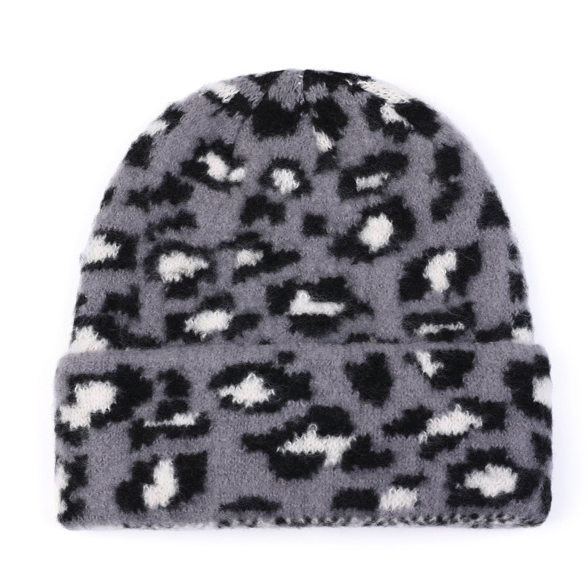 She life style - Luipaard winter muts - Black