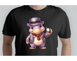 Hippo Private Investigator - T Shirt - Funny - Sarcasm - Sarcastic - gift - cadeau - Detective - Mystery - Misdaadverhaal - Speurneus