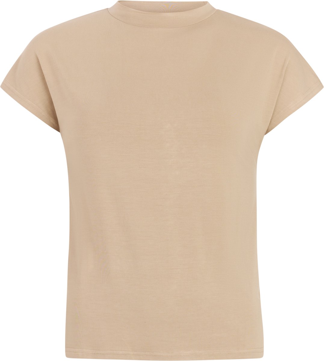 Protest PRTAgnes T-shirt Dames 1/8 mouwen Loose fit Beige